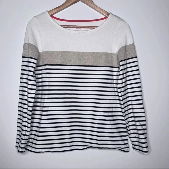 Boden Stripe Long Sleeve Top Size Small - Picture 1 of 8